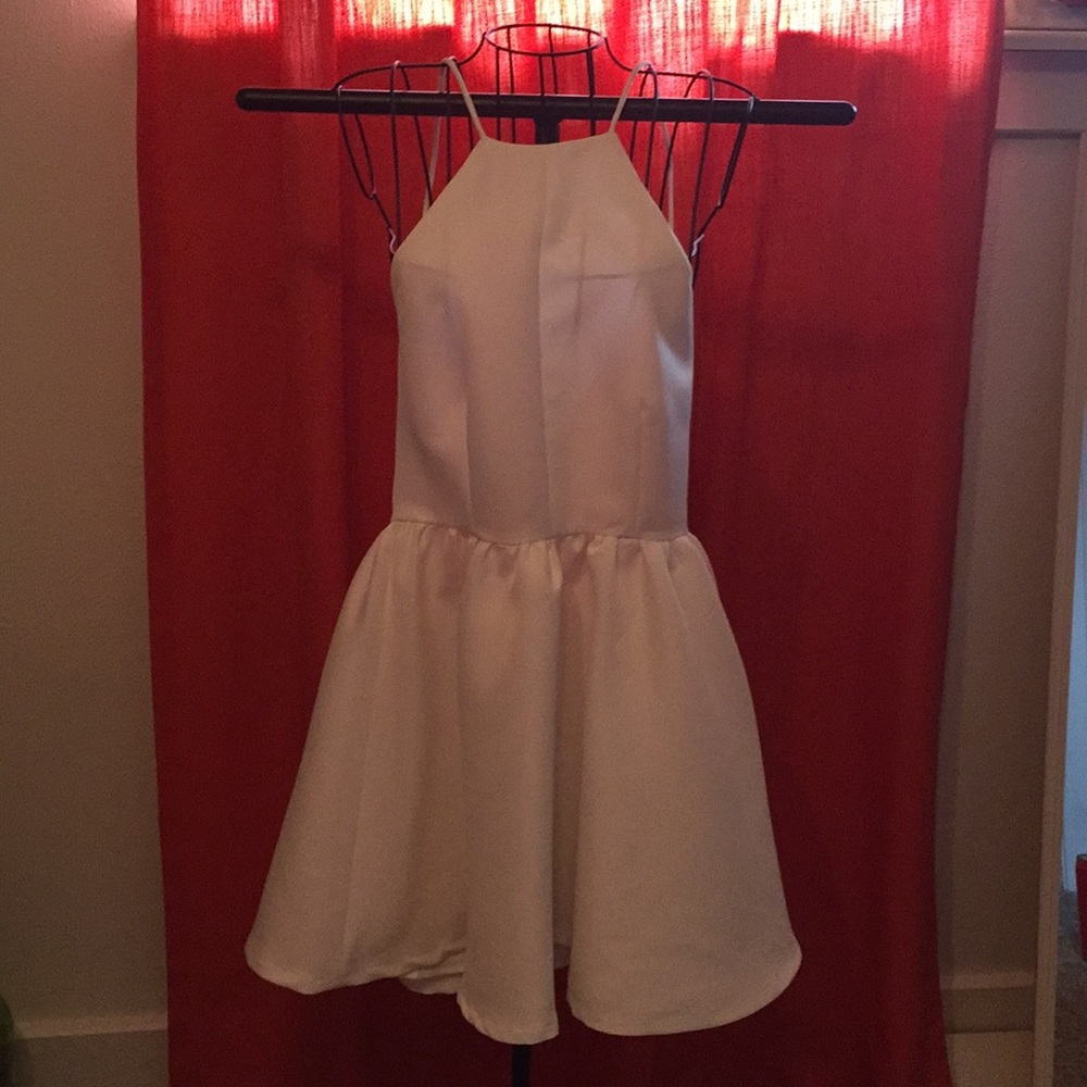 White cocktail dress